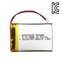 [리튬폴리머] DTP 433446 3.7V 800mAh, 1개