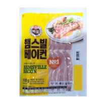 (냉장)[백설]햄스빌 베이컨110g, 110g, 10개