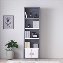 동서가구 피츠 엘 600 5단 수납책장 DF918077, 그레이