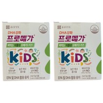 [종근당건강] 프로메가 짜먹는 식물성오메가3 키즈 2박스(60포), 30포, 5세트