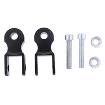 2pcs CNC 오토바이 높이 초과 후방 충격 흡수 장치 77mm 실버, 블랙, 합금
