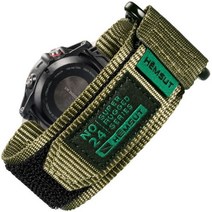 호환밴드 스트랩 블랙 quickfit 가민 슈퍼 견고한 나일론 스포츠 피닉스 7 6 5 본능 tactix 20mm 22mm 26mm 용 짠 루프, [05] HGA121GRN, [01] 20mm, [01] S 165mm to 190mm, 1개