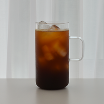손잡이 내열유리 머그컵 2Px1set 홈카페 네스프레소 버츄오 잔, 650ml 2개x1se