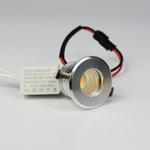 3W 미니 LED 스포트 다운 라이트조도 조절이 조명 110 220 천장 캐비닛 차우 로프트 장식용 컷 홀 30mm, Dimmable, 03 Silver body