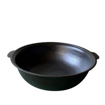 국내산 청주금속주물 길들인 무쇠솥뚜껑 무쇠삼겹살 불판 고기판 양면 프라이팬 전골 미니 무쇠팬, 11 무쇠 다용도튀김볶음솥 49cm