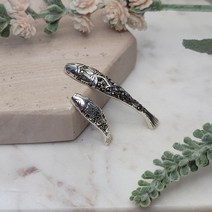 실버상회 925 실버 마카사이트 연꽃 잉어 펜던트 / 은부자재 만들기 재료