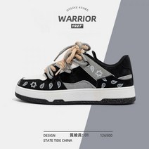 warrior 운동화 풀백 남성 신발 새로운 캐슈넛 플라워 슈즈 트렌디 올 매치 로우탑 가을 겨울 스포츠 니치 스니커즈
