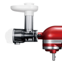 Kitchenaid 스탠드 믹서 용 느린 과즙 기 부품 3.5qt 4.5qt 5qt masticating 과즙 기 부착 ksm150 ksm90 k45 ksm75 ksm95 ksm1, 하얀