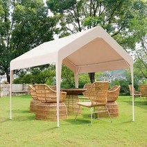 럭시홈 프리미엄 쉘터 캐노피 천막 장박텐트 - 쉘터프레임+지붕 [벽면 미 포함], 그린