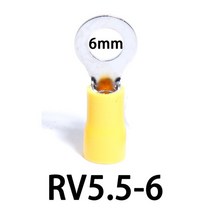 전선커넥터 케이블커넥터 링 케이블 스퀴즈 터미널 구리 와이어 커넥터 퀵 크림프 전기 키트 라운드 콜드 프레스 자형 플러그 조인트, 12.RV556 1000pcs