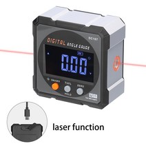 측정기 490° 디지털 각도기 경사계 각도기 ip54 등급 절대 상대 측정 데이터 홀드 기능 양방향 레이저