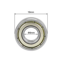 10pcs 베어링 692zz 693zz 694zz 695zz 696zz 697zz 698zz 699zz 3x8x4 emax dji drone 용 소형 전기 모터 볼 베어링, 698zz 8x19x6