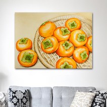 나봄갤러리 감과 바구니 감그림 액자, 5.캔버스 액자