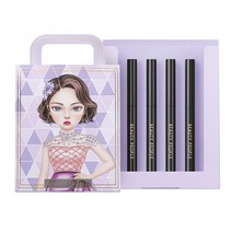 뷰티피플 스퀘어 엣지 아이라이너 세트(4개입), 블랙, 4개