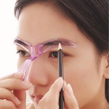 꾹꾸기1개눈썹가이드 눈썹 눈썹그리는틀 눈썹자 메이크업 그리는틀 아치형 다듬기, 눈썹그리기BL00525