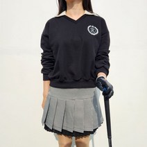 여성 골프맨투맨 R 카라브이넥 티아라 골프 라운딩 맨투맨 티셔츠 필드룩