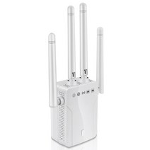 PzzPss 무선 M-95B 리피터 Wifi 라우터 300M 신호 증폭기 익스텐더 4 안테나 라우터 신호 증폭기 사무실 홈, CHINA_White | EU 플러그