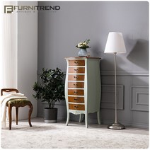 퍼니트랜드 엔틱가구 세이지로젠7단 빈티지엔틱서랍장, 단품