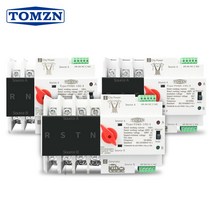 din rail 2p 3p 4p ats 이중 전원 자동 전환 스위치 전기 선택기 스위치 무정전 전원 63a 100a tomzn mini, 4