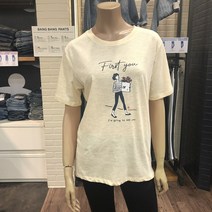 뱅뱅 NC경산점 여름신상 반값할인!! 활동하기 너무 편한 여성 프린트 면 반팔티셔츠