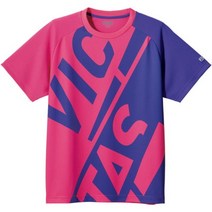 VICTAS 빅타스 남녀공용 탁구 반소매 티셔츠 블록 로고 티블록 심벌 마크 632102-7181