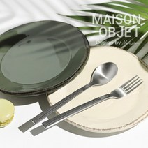 [시에르] 샤틴 티스푼 2P+티포크 2P, 색상:티크브라운, 상세 설명 참조