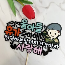 육군 공군 해병대 휴가 축하파티 군인토퍼 휴가축하해, 없음, 육군(베레모)