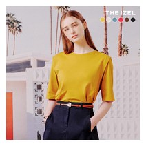[THE IZEL] (더아이젤) 23SS 코튼100 숄더 티블라우스 6종