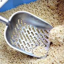 벤토나이트 두부 모래 사용 가능한 튼튼한 알루미늄 고양이 모래삽, 블루