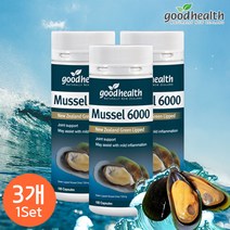 굿헬스 초록입홍합 6000mg 100캡슐 3통 / Goodhealth Mussel 6000, 3개