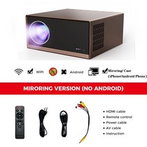 XIDU프로젝터 4K 안드로이드 90 네이티브 풀 HD 1080P 12000 루멘 블루투스 50 4D 키스톤 5G 와이파이 일광 야외 홈 시어터, 02 Coffee_01 EU 플러그