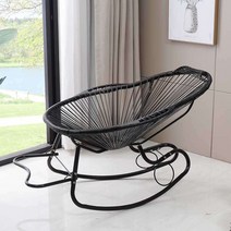 아카풀코 체어 의자 라탄 등나무 펜션 호텔 발코니, M 옵션 이미지 참조