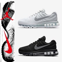 [극내매장용] 나이키 에어맥스2017 849559-009 화이트 블랙 런닝 운동화