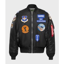 624586 ALPHA INDUSTRIES 알파 인더스트리 MA-1 레귤러 스쿼드론 Black CJS51500C1