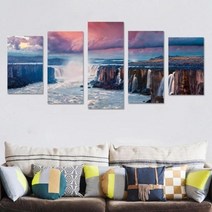 장식 벽 스티커 대 홈 패널 벽 사진 예술 자연 풍경, 6, 상세페이지 참조4