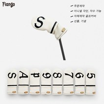 [피앙고] 천연가죽 소가죽 골프커버_아이언커버 (웨지 4 5 6 7 8 9 P A S W X G 47 50 52 54 56 58 60) 이니셜 주문제작 자체제작, 레드, 추가함(톡톡문의)
