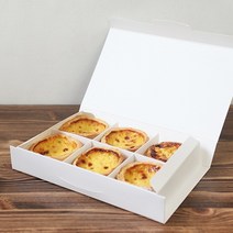종이나라 에그타르트 상자 10매 6구 4구(칸막이포함), 10개