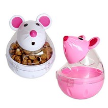 초소형견 오뚜기 사료장난감 랜덤 애견장난감 성취감, 핑크