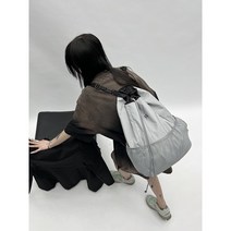 나일론 짐색 백팩 보조 가방 슈즈백 색백
