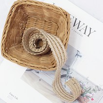 패브릭샵 황마 스판장식끈 황마 소폭 스트링 3cm