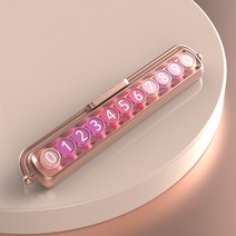 자동차 전화번호판 귀여운 주차번호판 안심번호 주차알림판, 1개, 핑크