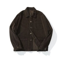 ∫10 자켓 남성 비 코듀로이 빈티지 옷깃 멀티 포켓 겨울 솔리 캐주얼 가디건 코트 탑