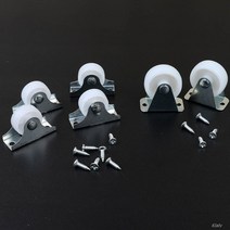 [힘찬쇼핑] 원하는 곳에 직접 부착하여 사용하는 DIY 미니 소형 바퀴, 제품선택, 소형(4P)