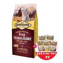 카니러브 캣 생육사료 닭고기와 토끼 6kg, 없음