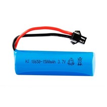 Q85 Q70 RC 헬리콥터 비행기에 대 한 3.7V 1500mAh 18650 리튬 이온 배터리 충전기 자동차 보트 총 장난감 부품 3.7v 배터리 SM 플러그, [1] 1pcs