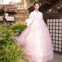 어른한복 혼주 여성 원피스 결혼식 신부 돌잔치 저고리 치마 혼주복 전통 한복 의류 여름