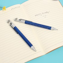 6IN1 멀티툴 볼펜 10P세트(블루) 그립 이색 판촉 업무용 사무 소프트 펜슬 학습용 펜, 상세페이지 참조