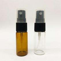 모든유통 통통 유리 향수 스프레이 공병 투명 갈색 15ml