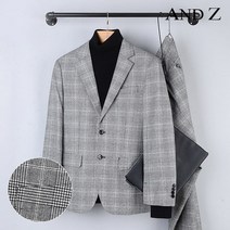 지오지아 앤드지 그레이 캐주얼 모직 이지 캐주얼 셋업 수트 (BZA4KG1151_BZA4PP1151_GR)