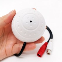 CCTV 마이크 CCTV 오디오 모니터링 감시 보안 IP 카메라 용 마이크 사운드 픽업 프리 앰프 유선 음성 내장, 한개옵션0